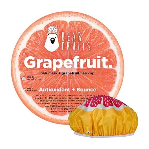Bear Fruits Grapefruit Hair Mask & Cap 20ml Hair Masks, Oils & Treatments Bear Fruits   