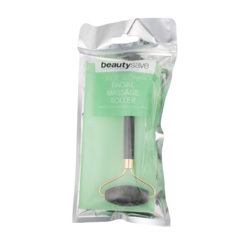 Jade Stone Soothing & Debuffing Facial Massage Roller Beauty Accessories FabFinds   