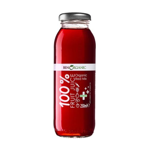 Ben Organic Red Mix 100% Fruit Juice 250ml Drinks ben organic   
