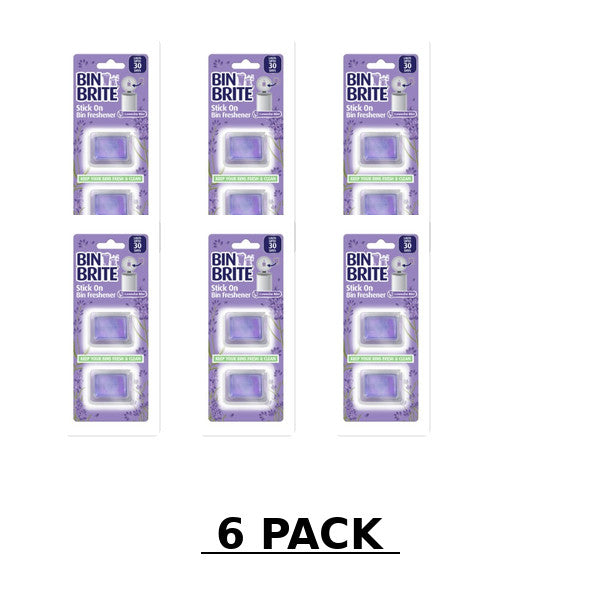 Bin Brite Stick On Freshener Lavender 2 Pack Air Fresheners 151 6 Pack