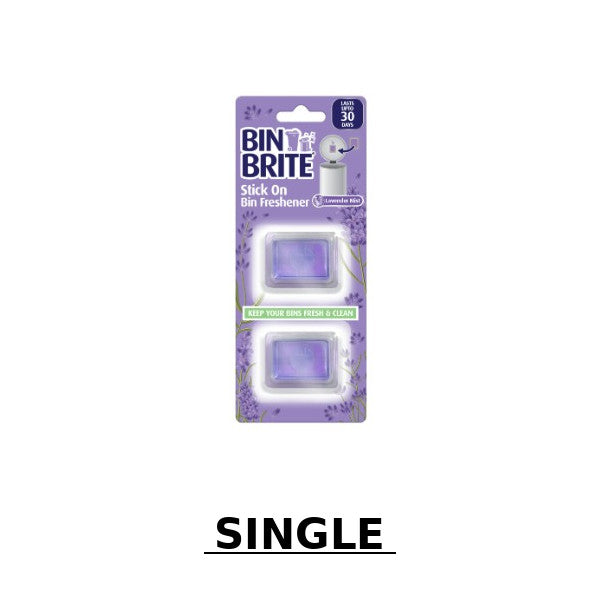Bin Brite Stick On Freshener Lavender 2 Pack Air Fresheners 151 Single
