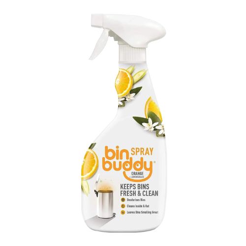 Bin Buddy Bin Freshener Spray Orange 500ml Bin Cleaners & Accessories bin buddy   