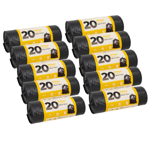 Heavy Duty Bin Bags 80L 20 Pk Assorted Packs Bin Cleaners & Accessories elite Pack of 10