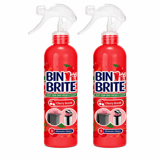 Bin Brite Deodoriser Cherry Bomb 400ml Bin Cleaners & Accessories 151 2 Pack
