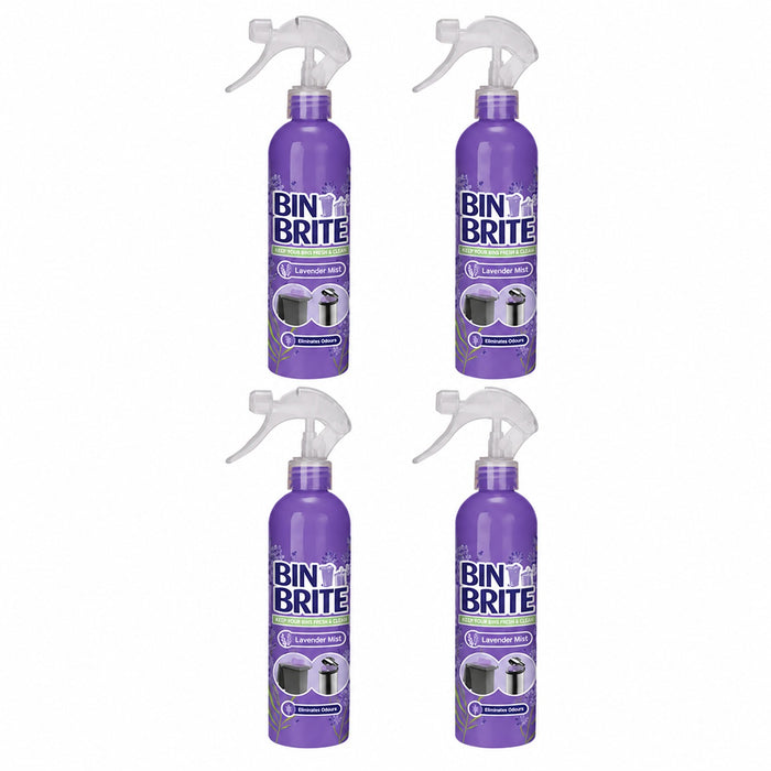 Bin Brite Deodoriser Lavender Mist 400ml Bin Cleaners & Accessories 151 4 Pack