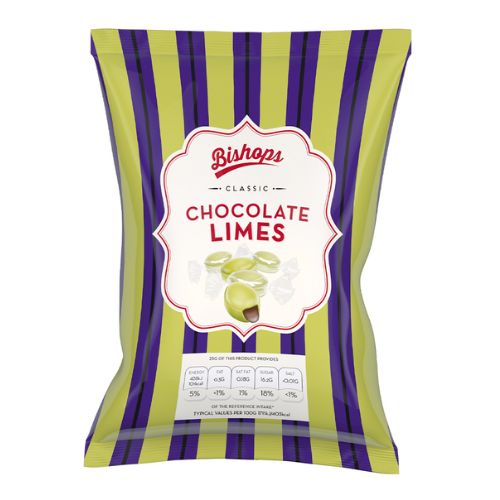 Bishops Chocolate Limes 140g Sweets, Mints & Chewing Gum Bishop's   