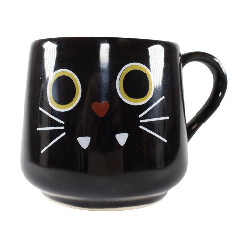 Cute Black Cat Mug Mugs FabFinds   