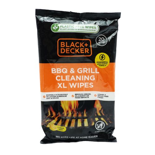 Black & Decker BBQ & Grill Cleaning Wipes XL Citrus Zest 20 Pk BBQ Black & Decker   