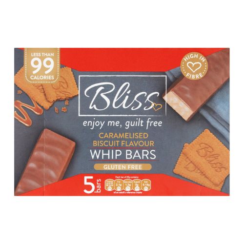 Bliss Caramelised Biscuit Flavour Whip Bars 5 x 25g Biscuits & Cereal Bars Bliss   