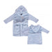 Hugs & Kisses Blue Hooded Baby Robe One Size baby Fabfinds   