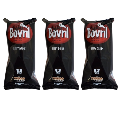Bovril Beefy Drink 9 In-Cup Instant Beef Drinks Assorted Packs Beef Drink Bovril 3 Packs (27 Cups)