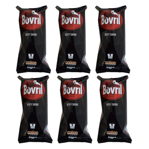 Bovril Beefy Drink 9 In-Cup Instant Beef Drinks Assorted Packs Beef Drink Bovril 6 Packs ( 54 Cups)