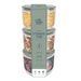 Cooke & Miller 300ml Storage Tubs with Locking Lids 3 Pack Assorted Colours Food Storage FabFinds Olive