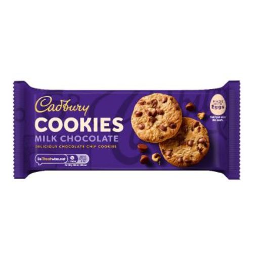 Cadbury Cookies Milk Chocolate 135g Biscuits & Cereal Bars Cadbury   