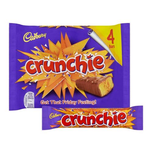 Cadbury Crunchie Bars 4 x 26g Chocolate Cadbury   