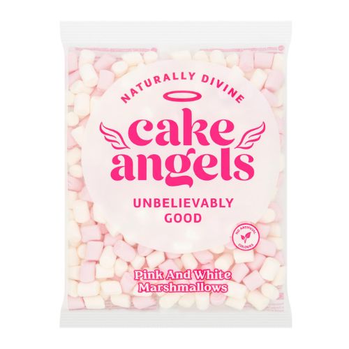 Cake Angels Pink & White Marshmallows 150g Sweets, Mints & Chewing Gum Cake Angels   