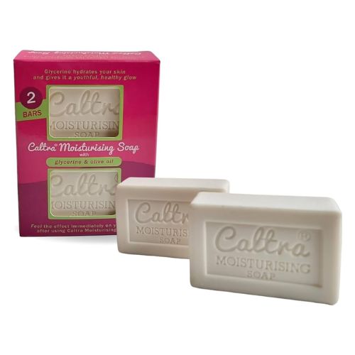 Caltra Moisturising Soap With Glycerine & Olive Oil 2 x 125g Hand Wash & Soap caltra   