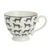 Leopard Print Porcelain Footed Mug Mugs Candlelight   