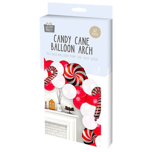 Candy Cane Balloon Arch 62 Pieces Christmas Decorations FabFinds