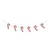 Wooden Candy Cane Bunting 1.5m Christmas Decorations FabFinds   