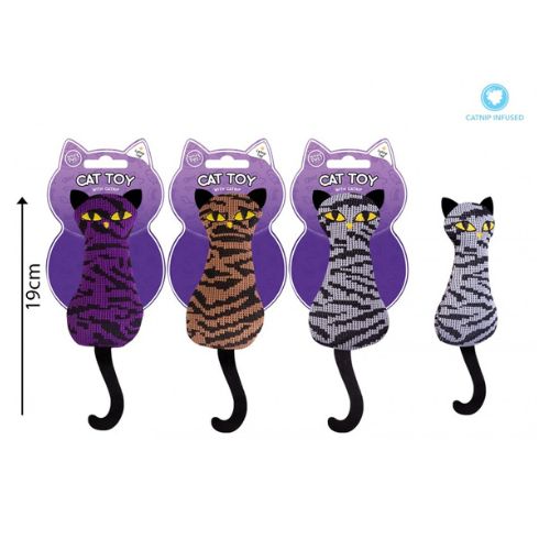 Smart Choice Cat Shaped Cat Toy With Catnip 3 Colours Cat Toys Fabfinds   