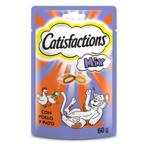 Catisfactions Chicken & Duck Mix Cat Treats 60g Cat Food & Treats catisfactions   