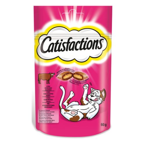 Catisfactions Ox Flavour Cat Treats 60g Cat Food & Treats catisfactions   