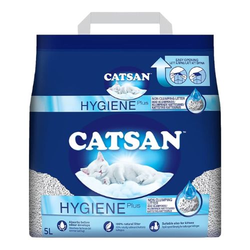 Catsan Hygiene Plus Non Clumping Cat Litter 5 Litre Cat Litter Catsan   