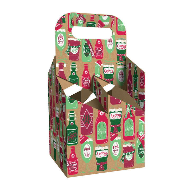 Christmas 4 Bottle Gift Carrier Christmas Gift Bags FabFinds