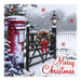 Christmas Cards 12 Pack Festive Village Snow Postbox Christmas Cards FabFinds