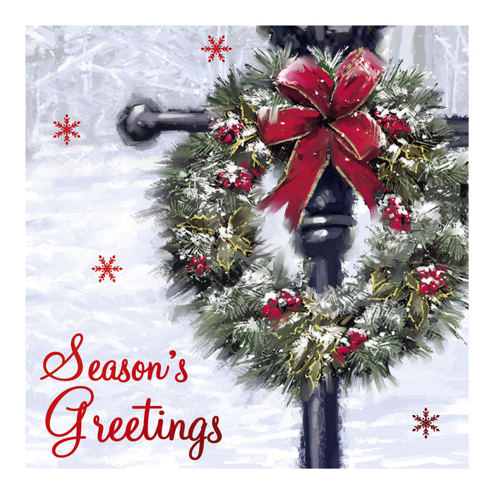 Christmas Cards 12 Pack Festive Village Snow Postbox Christmas Cards FabFinds