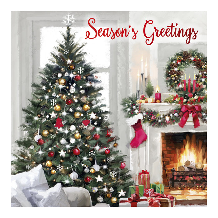 Christmas Cards 12 Pack Home Christmas Tree card design