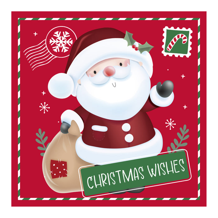 Christmas Cards 20 Pack Cute Santa & Bus