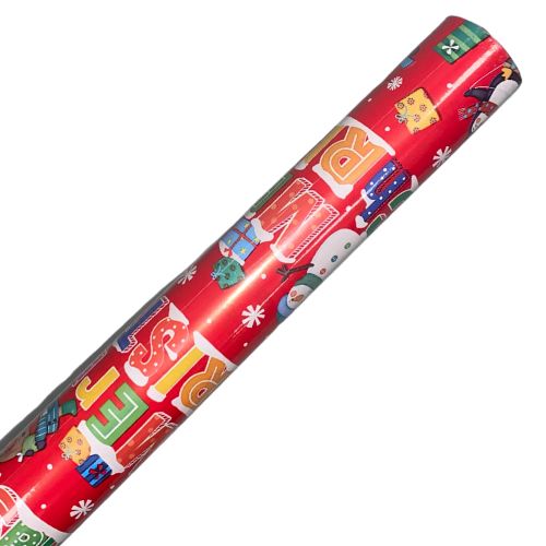 Kids Festive Characters Christmas Wrapping Paper 10m Assorted Designs Christmas Wrapping & Tissue Paper FabFinds   