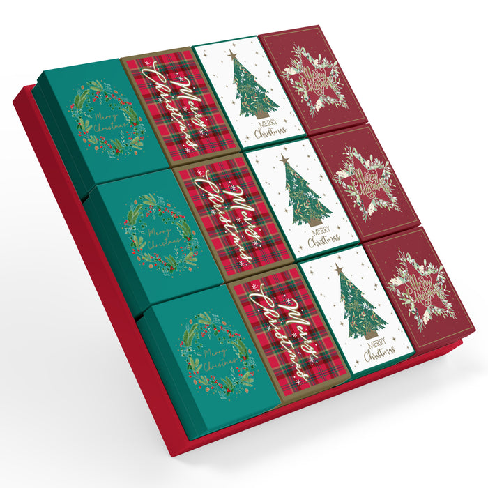 Christmas Classic Mini Gift Boxes 12 Pack Gift Boxes FabFinds