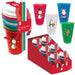 Christmas Cups With Lids & Straws 4 Pack Christmas Tableware FabFinds