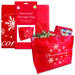 Christmas Decoration Storage Bag Red Snowflake Christmas Storage FabFinds