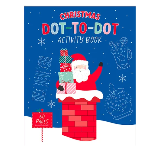 Christmas Dot-To-Dot & Activity Book 60 Pages Crafts FabFinds