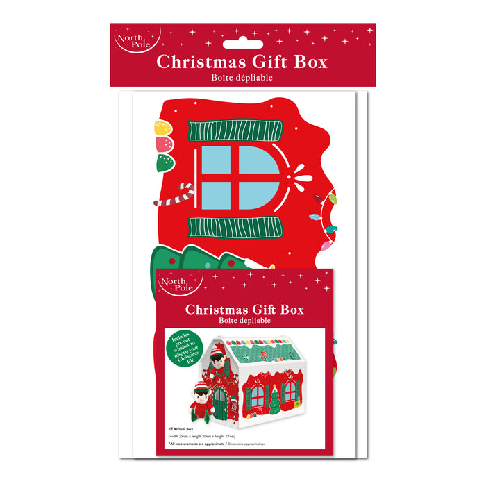 Christmas Elf House Box Flat Packed