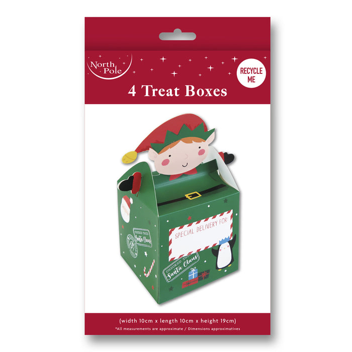Christmas Elf Treat Boxes 4 Pack