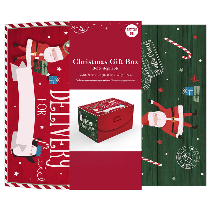 Christmas Eve Delivery Flat Folding Box detail view