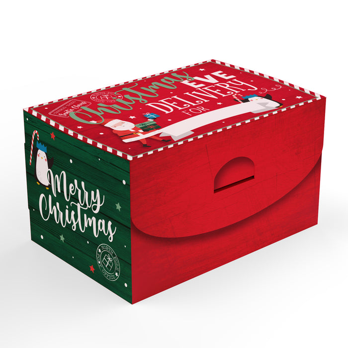 Christmas Eve Delivery Flat Folding Box