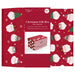 Christmas Flat Folding Gift Box Funky Santa Design detail view