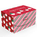 Christmas Flat Folding Gift Box Funky Santa Design