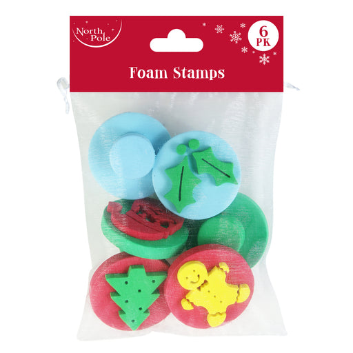 Christmas Foam Stamps 6 Pack Kids Activities FabFinds