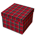 Printed Christmas Gift Box Set 3 Pack Assorted Designs Christmas Gift Bags & Boxes FabFinds Red Cubes