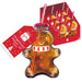 Christmas Gingerbread Mason Jar With Straw 450ml Christmas Tableware FabFinds