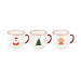 Red & White Christmas Mug Assorted Designs Mugs FabFinds   