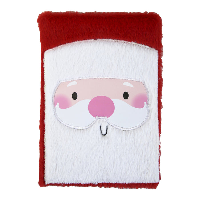 Christmas Santa Fluffy A5 Notebook