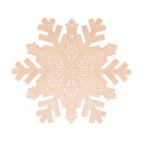 Harvey & Mason Gold Snowflake Placemats Set of 2 Christmas Tableware Fabfinds   